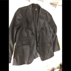 Black linen blazer